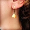 Boucles d'Oreilles Golden Candle