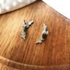 Boucles d'Oreilles Silver Wheat – Image 3