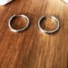 Boucles d'Oreilles Silver Medium Circle – Image 2