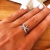 Bague Ajustable Silver Starfish