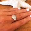 Bague Ajustable Silver Shellfish