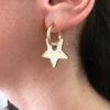 Boucles d'Oreilles Golden Big Star