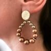 Boucles d'oreilles Pearl Brown Imperial