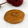 Bague Ajustable Golden Big Wave – Image 2