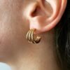 Boucles d'Oreilles Golden Small Splendid – Image 2