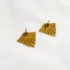 Boucles d'Oreilles Golden Geometric Lapis Lazuli – Image 5