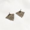 Boucles d'Oreilles Silver Geometric Rose Quartz – Image 5