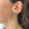 Boucles d'Oreilles Silver Lotus Beauty – Image 4