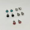 Boucles d'Oreilles Silver Colorful Chip